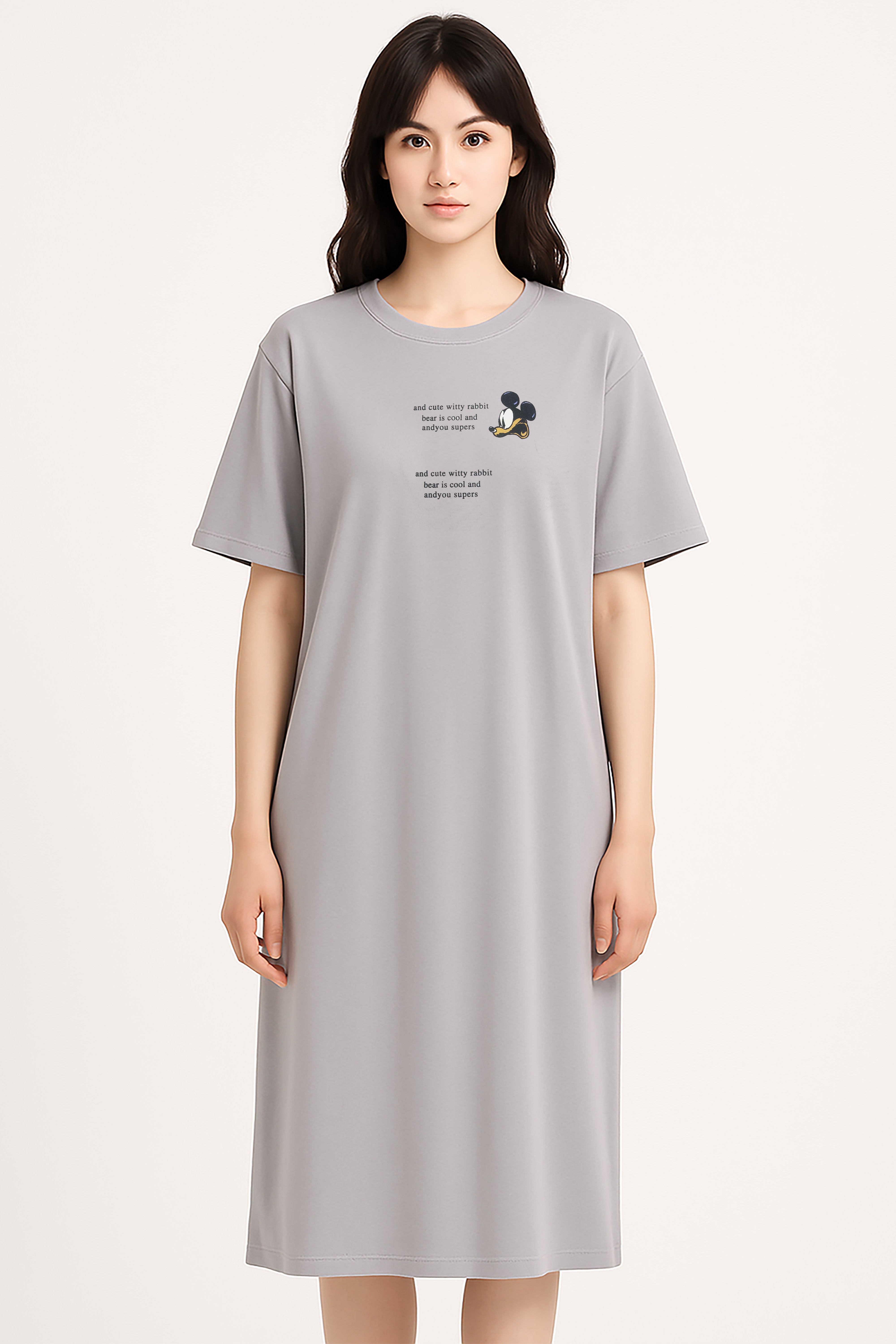 Super soft long shirt with artwork