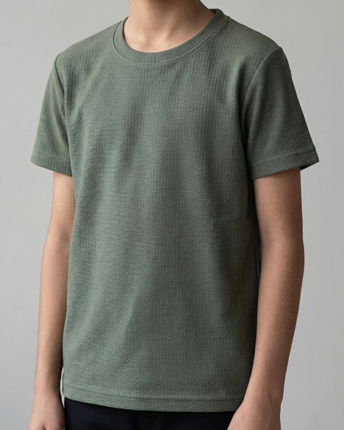 Vertical Waffle Grid Tee