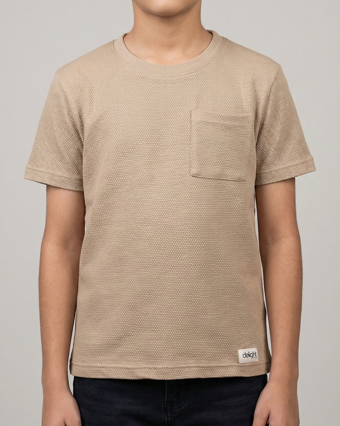 Premium Waffle Knit Pocket Tee