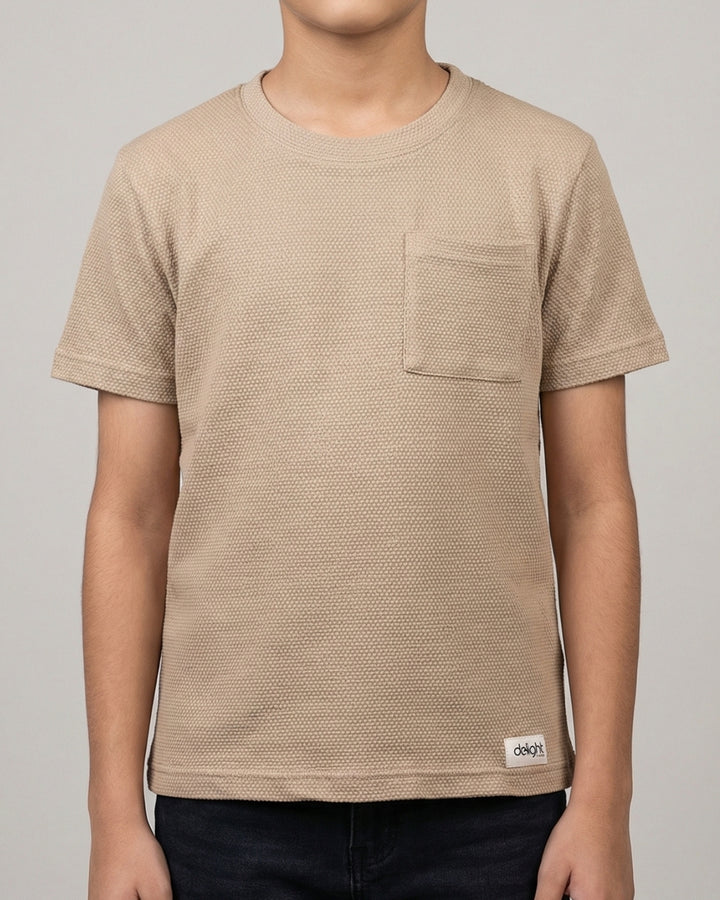 Premium Waffle Knit Pocket Tee
