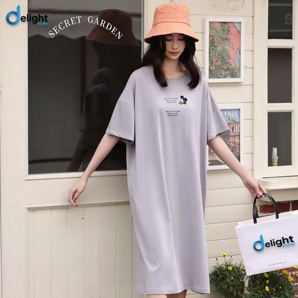 Super soft long shirt with artwork