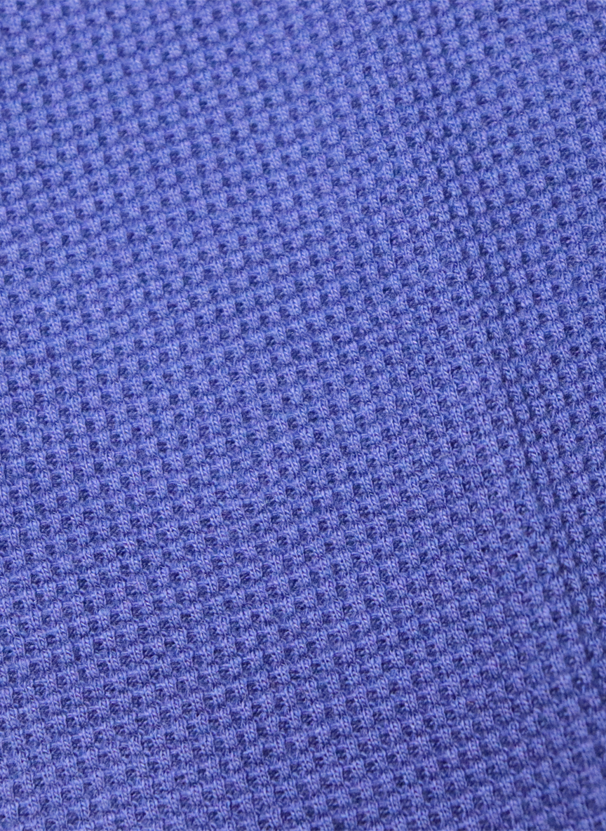 Textured Knit Polo Shirt