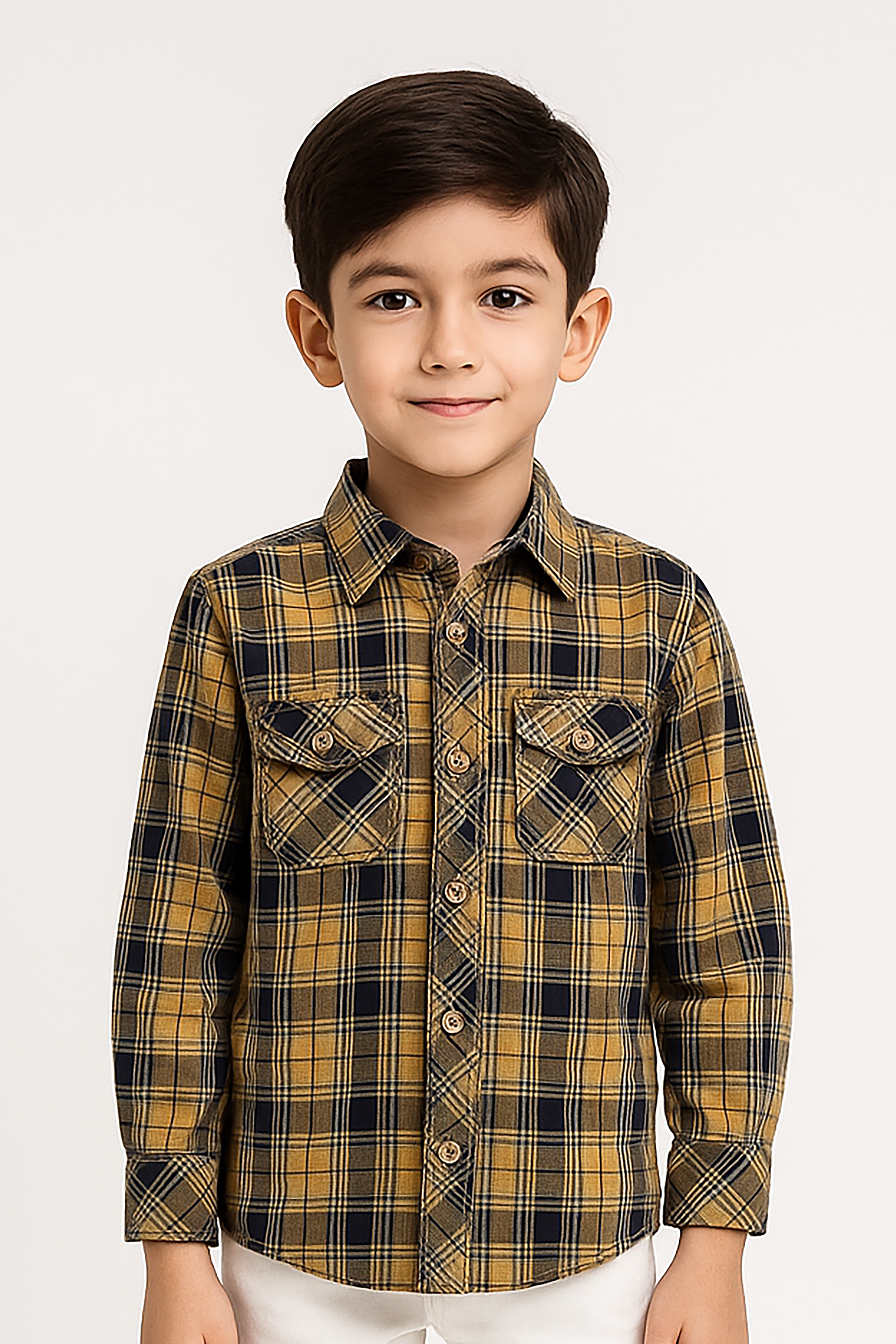 Casual Shirt Double Pocket Black