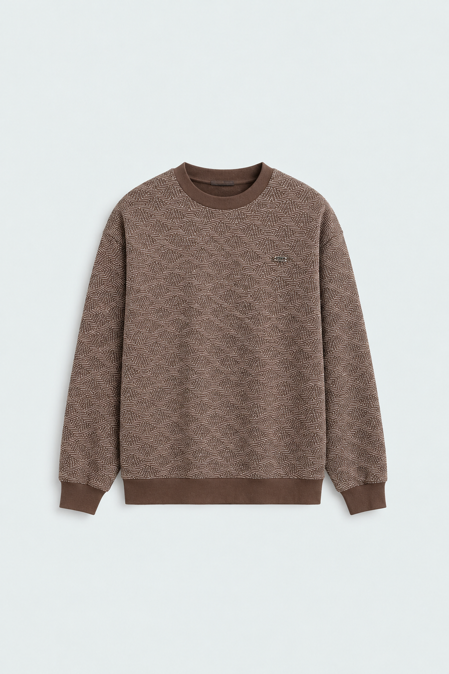 Jacquard Textured Men Sweat Shirt