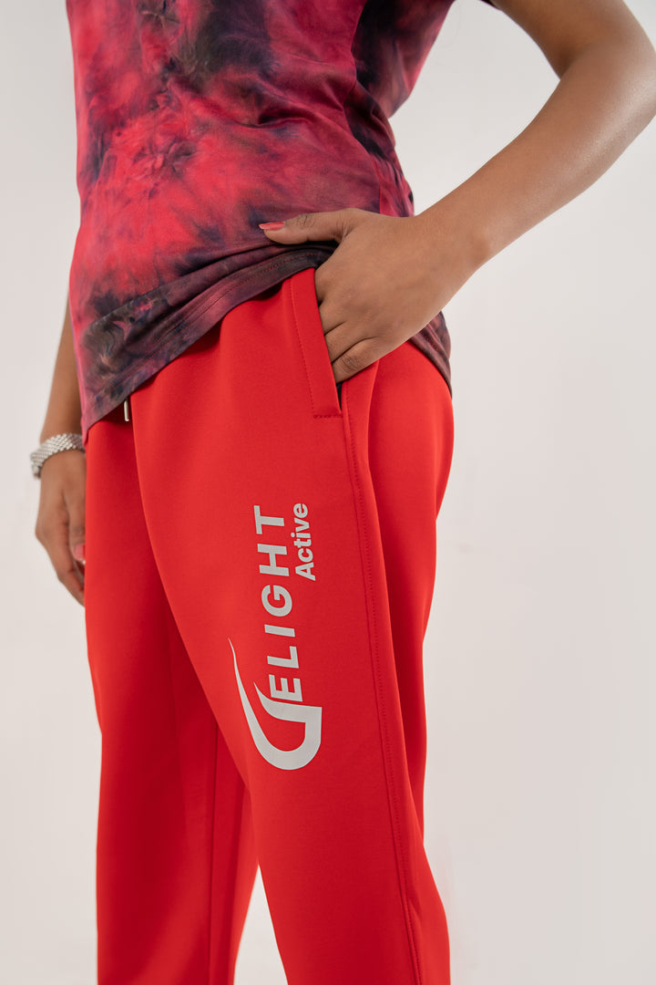 Women Active Wear Trouser Red