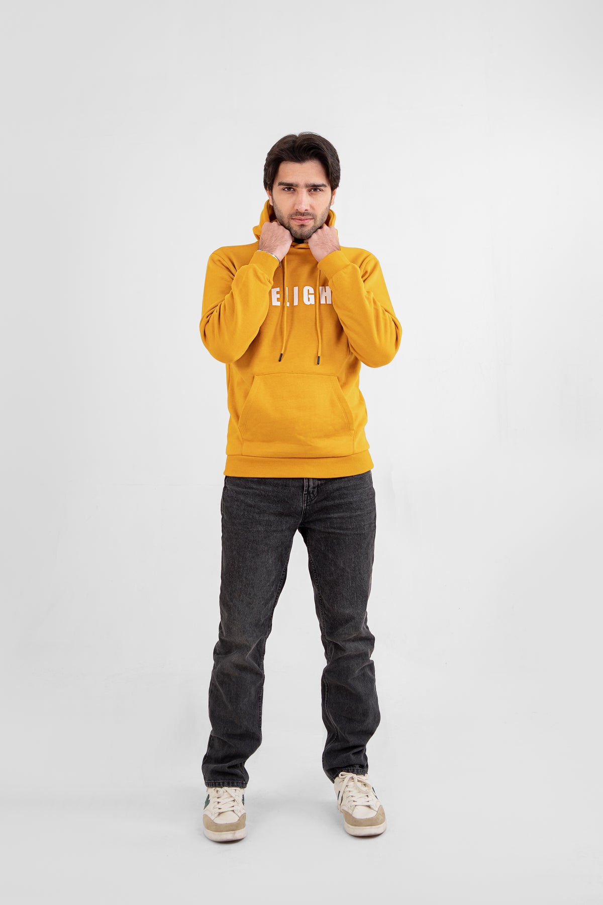 Men Hoodie With Screen Printing