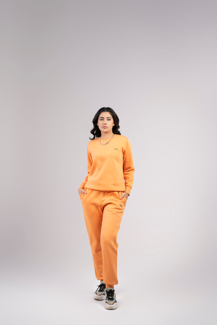 Women Track Suit With Rib Trouser