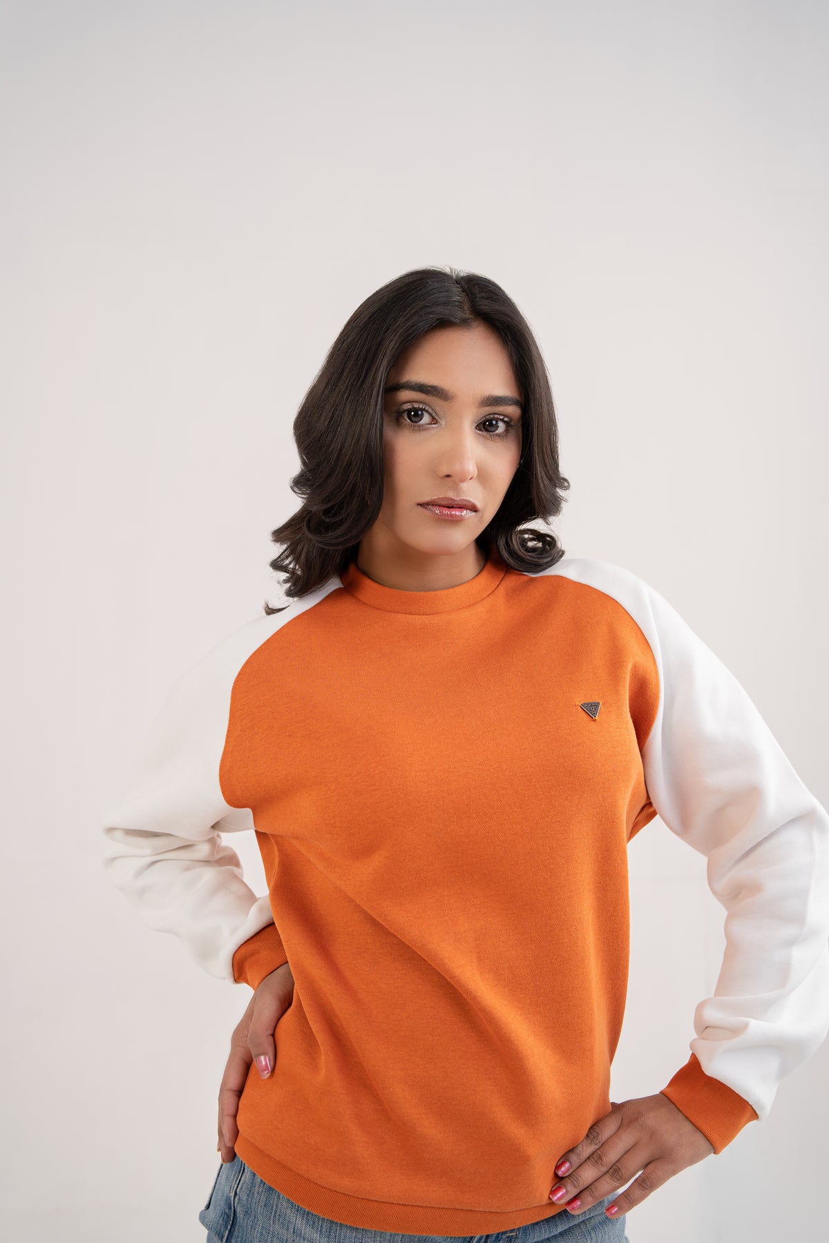 Raglan sleeve Women Sweat Shirt