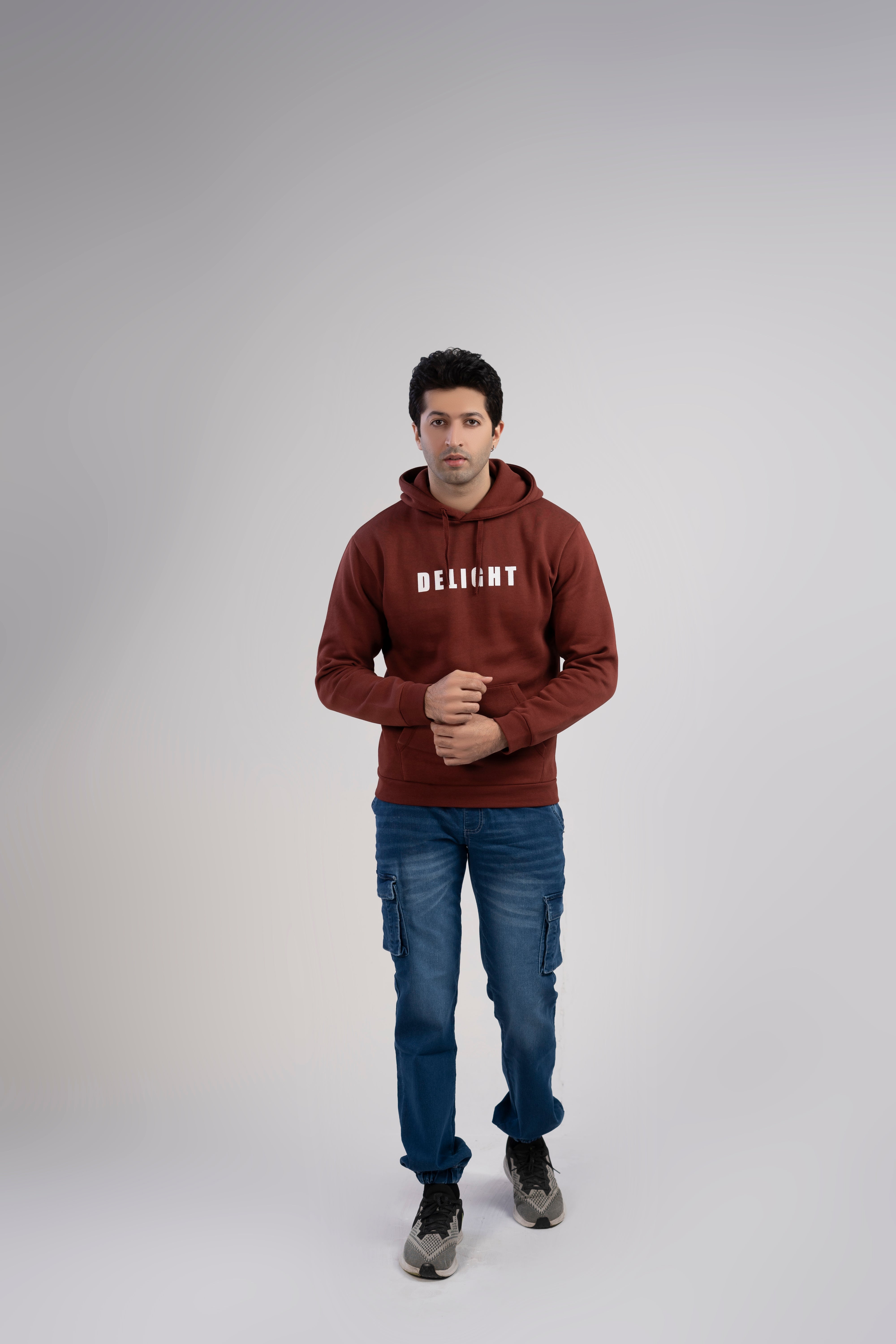 Men Hoodie With Screen Printing