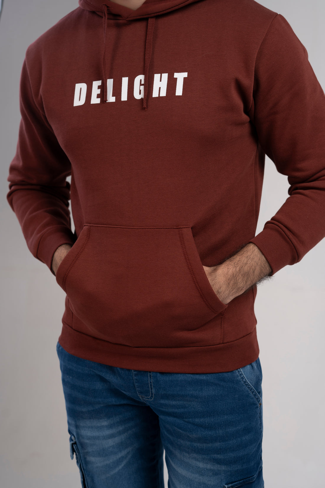 Men Hoodie With Screen Printing