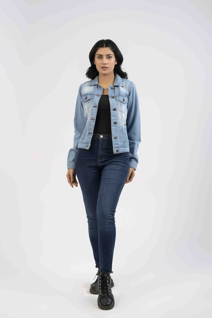 Denim Women Jacket Light Wash