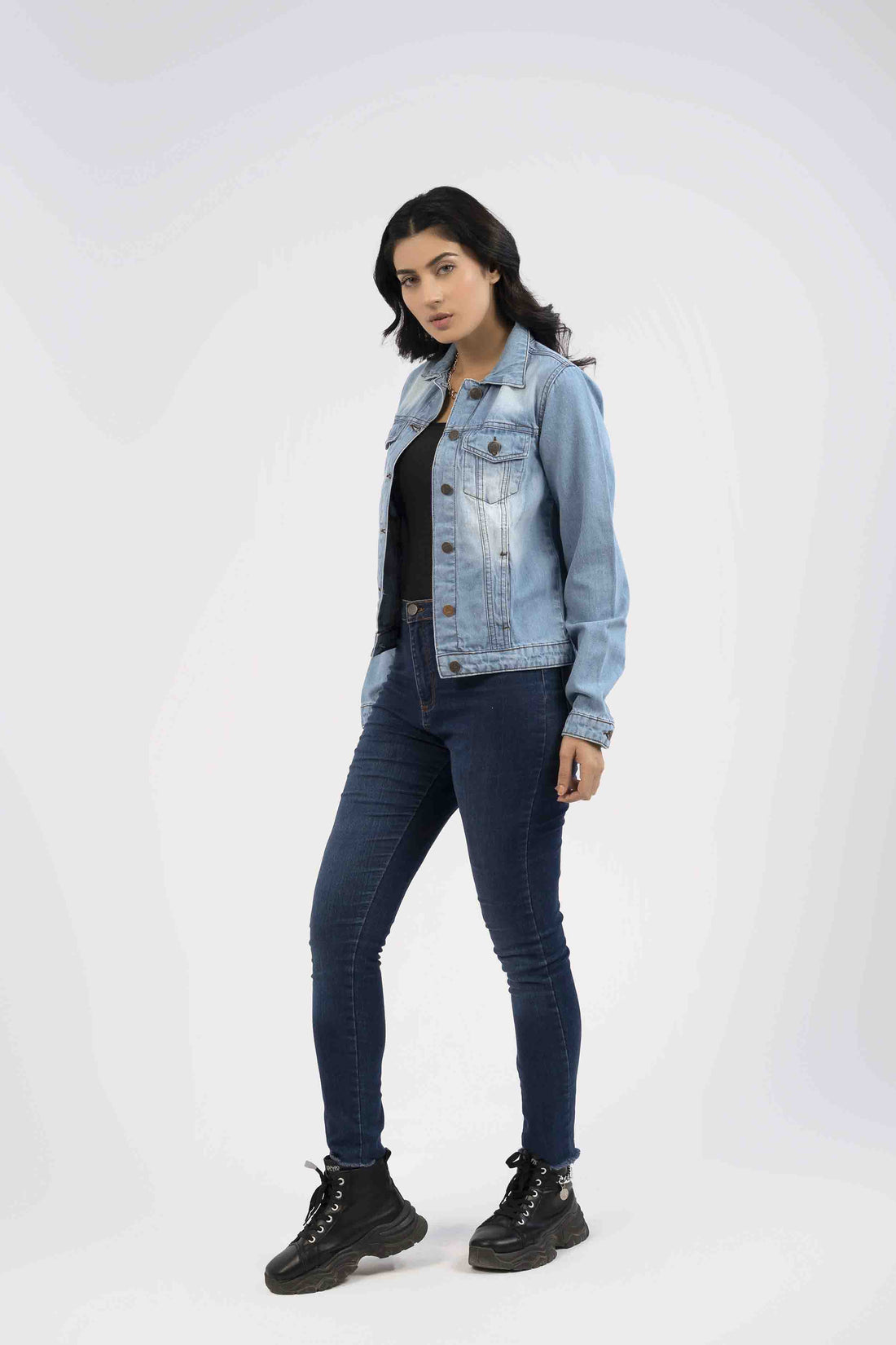 Denim Women Jacket Light Wash