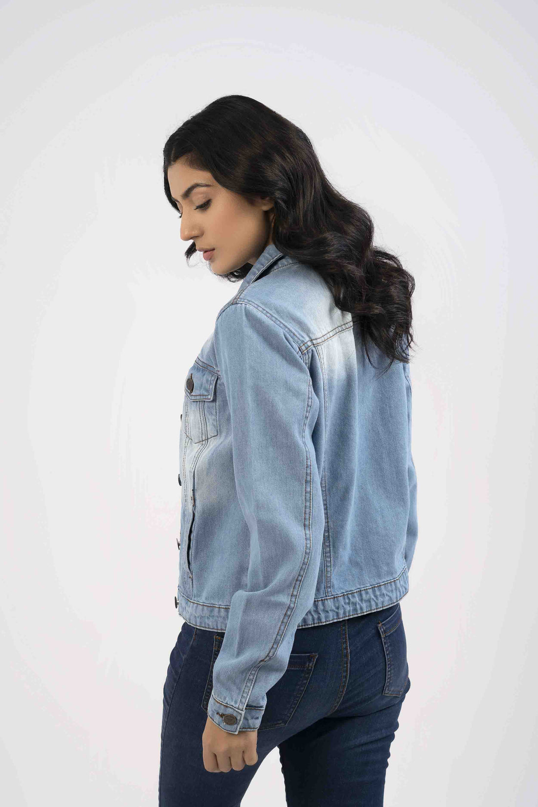 Denim Women Jacket Light Wash