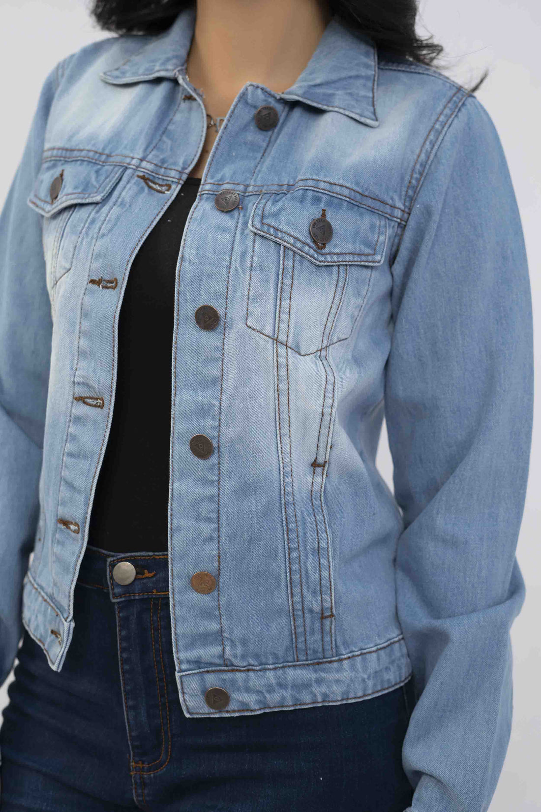 Denim Women Jacket Light Wash