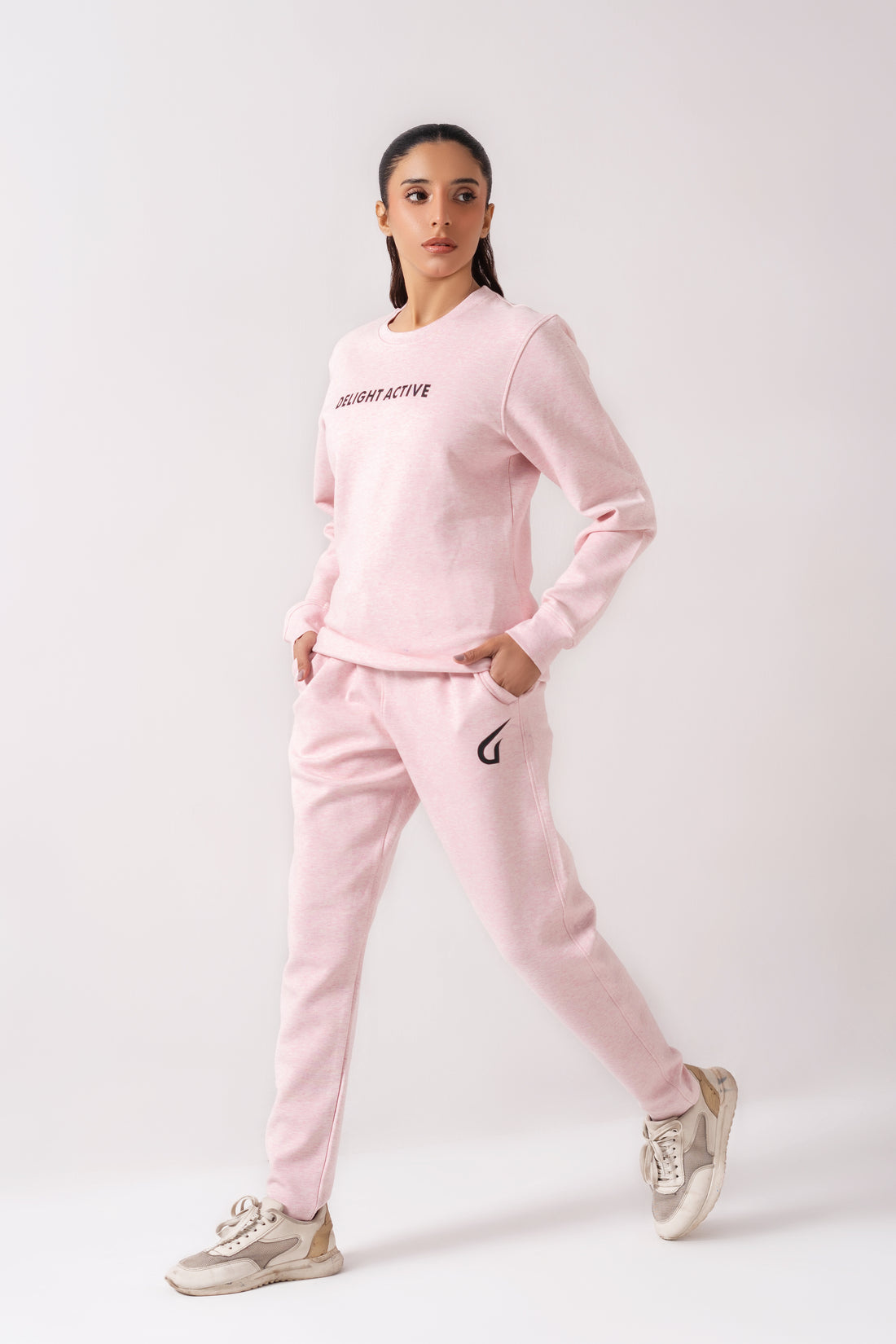 Women Active wear sweat shirt Pink