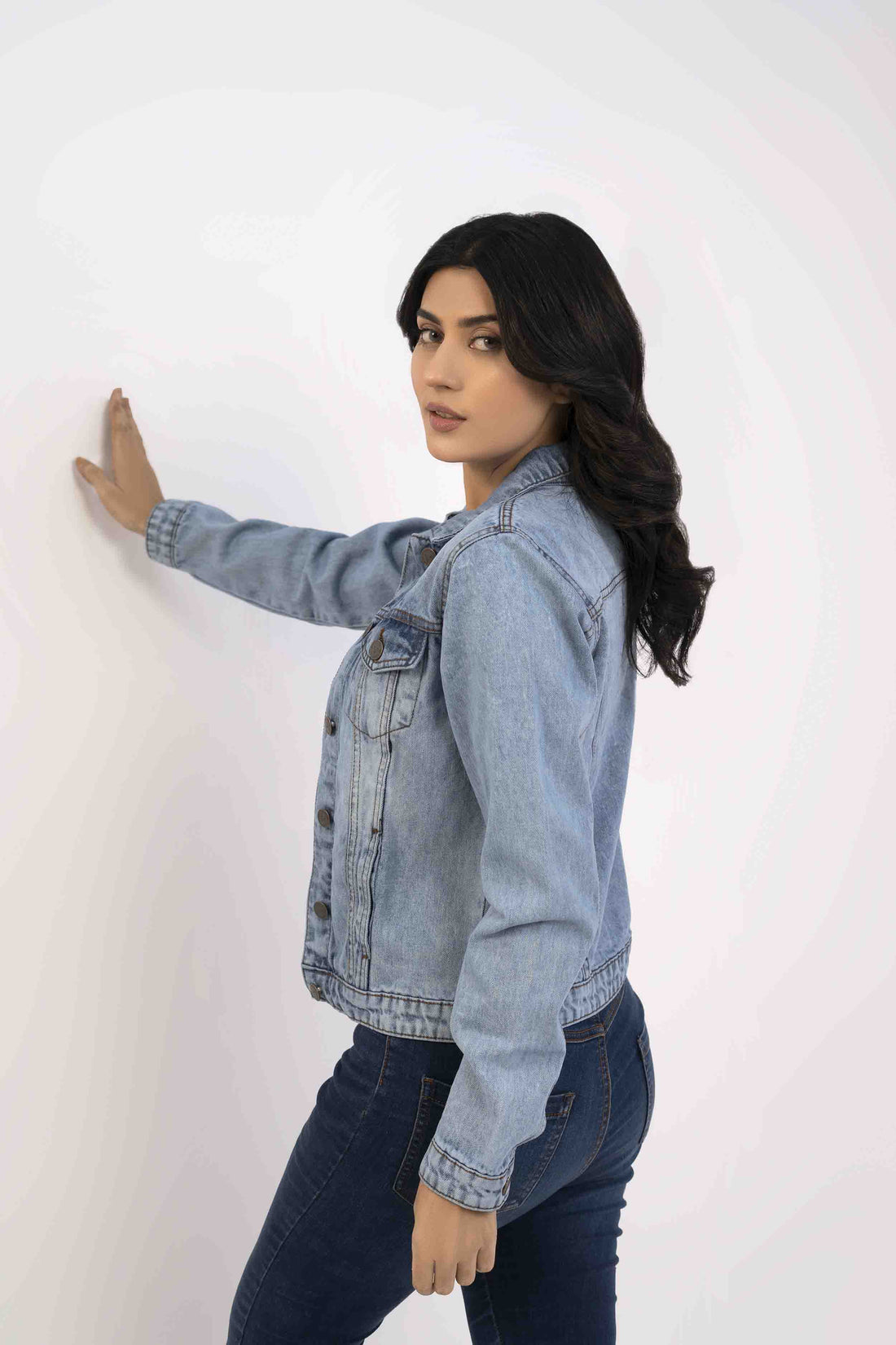 Denim Women Jacket Random Wash