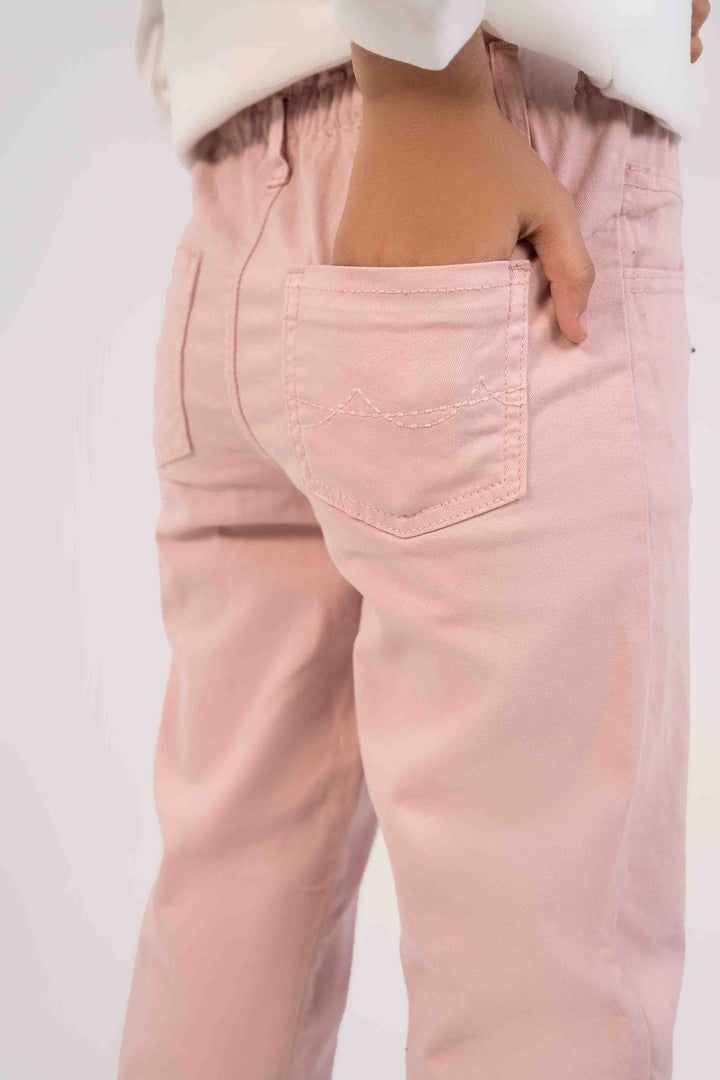 Rosa Color Slim Fit  Girls Jeans