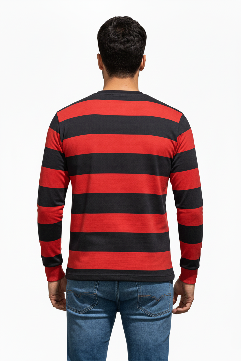 Black & Red Stripe Shirt