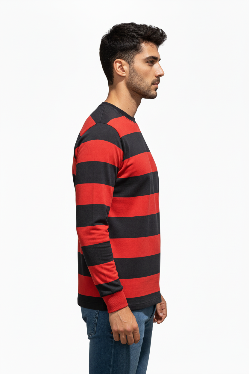 Black & Red Stripe Shirt