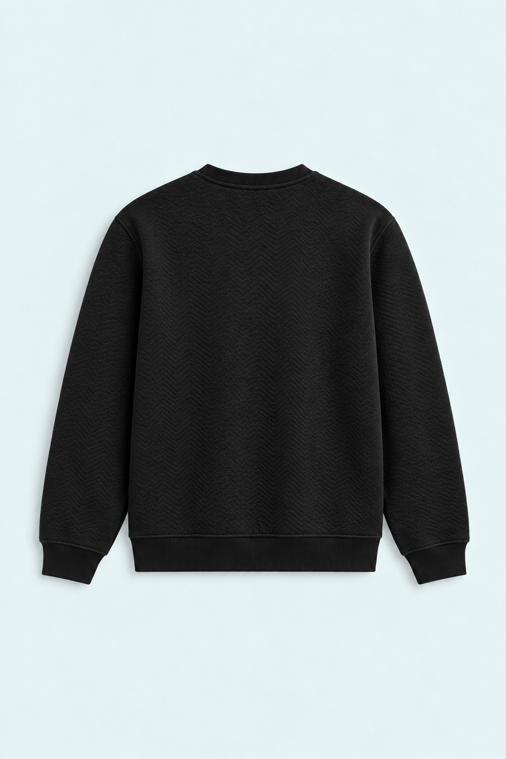 Jacquard Herringbone Sweat Shirt Men