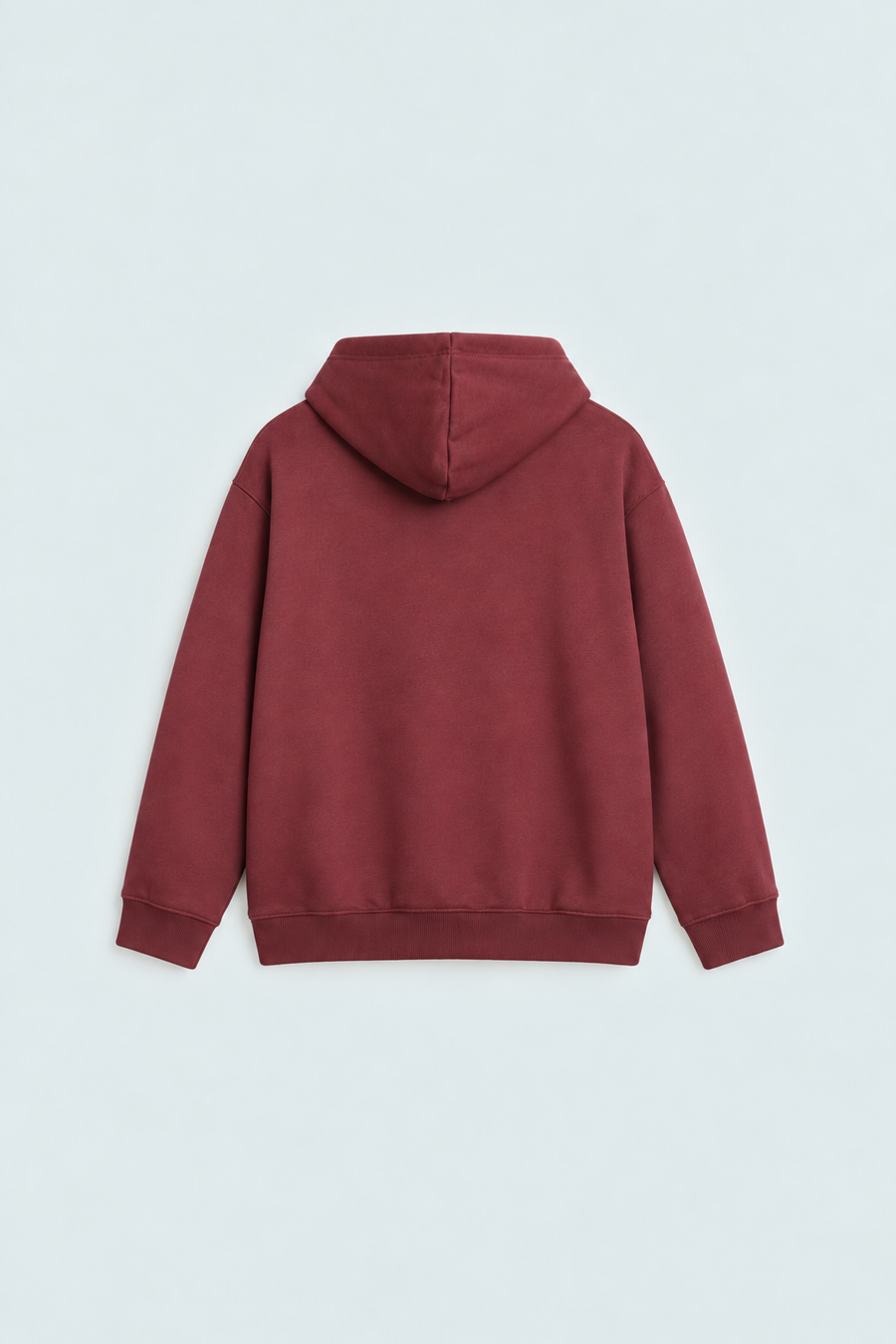 Men Hoodie Maroon Color With Screen Printing