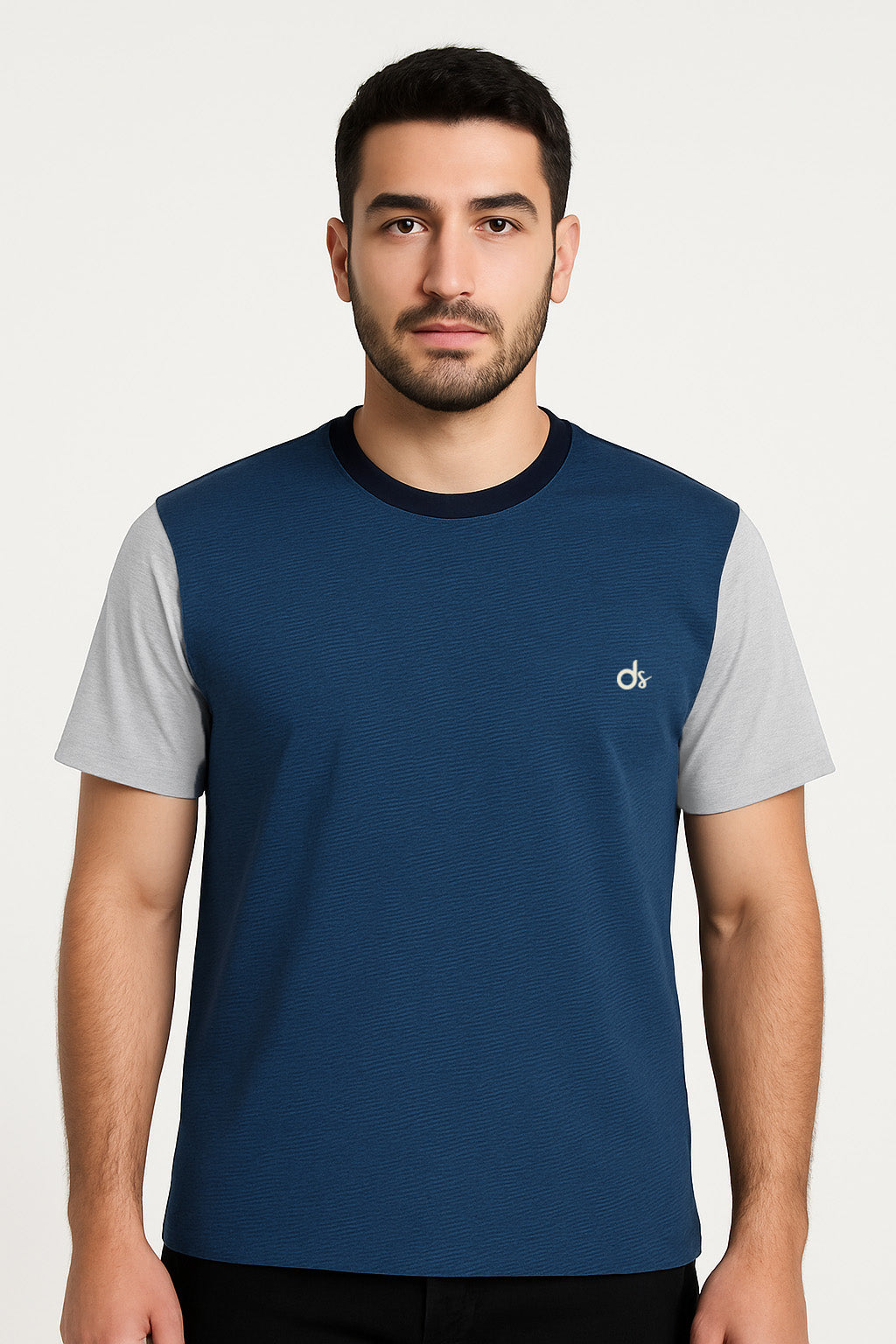 Men T-shirt Yarn Dyed