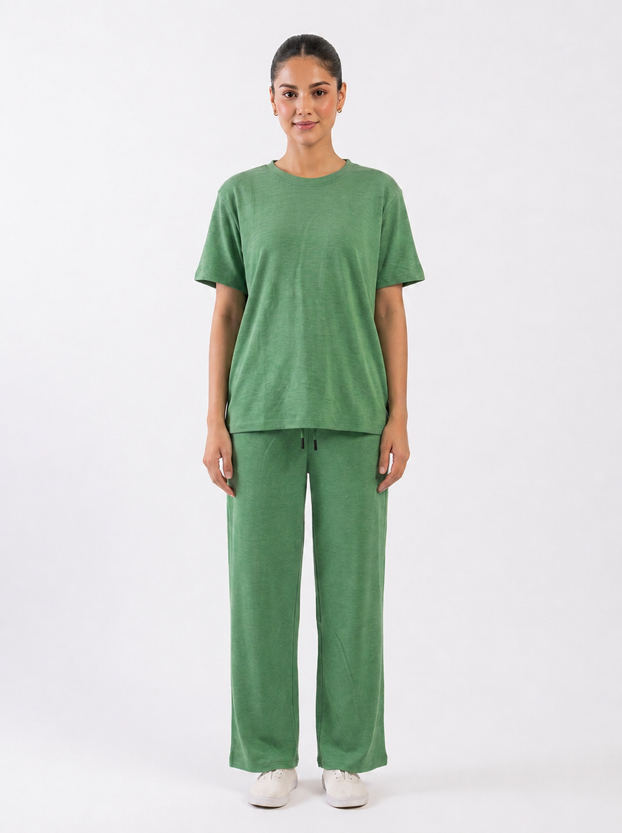 Melange Wide-Leg Co-ord