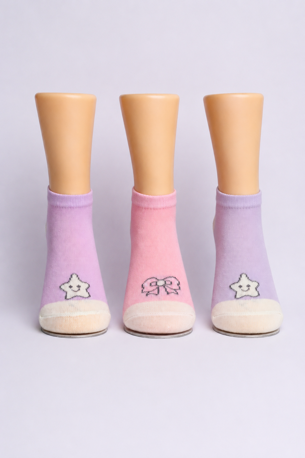 Little Stars & Bow Socks – Pack of 3