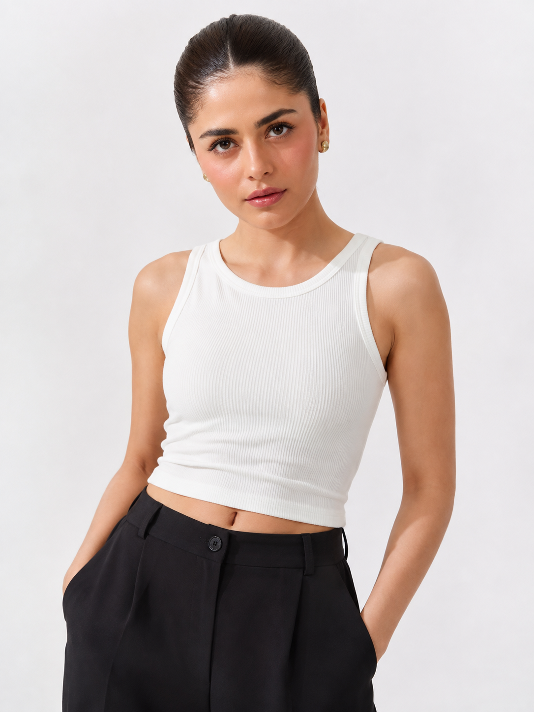 Essential Ribbed Sleeveless Top