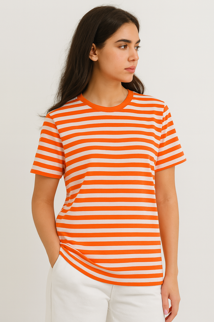 Women Striped T Shirt