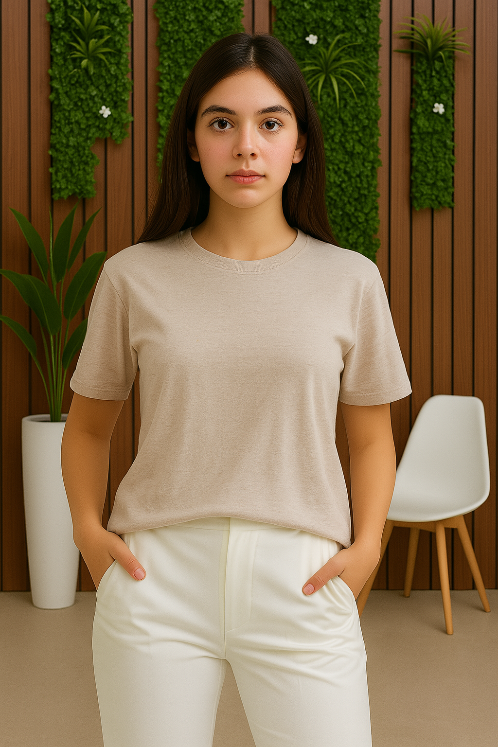 Women Melange T-shirt