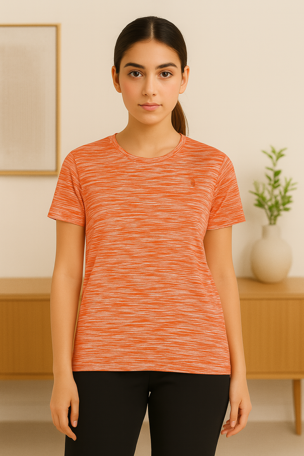 Women T shirt Space dyed