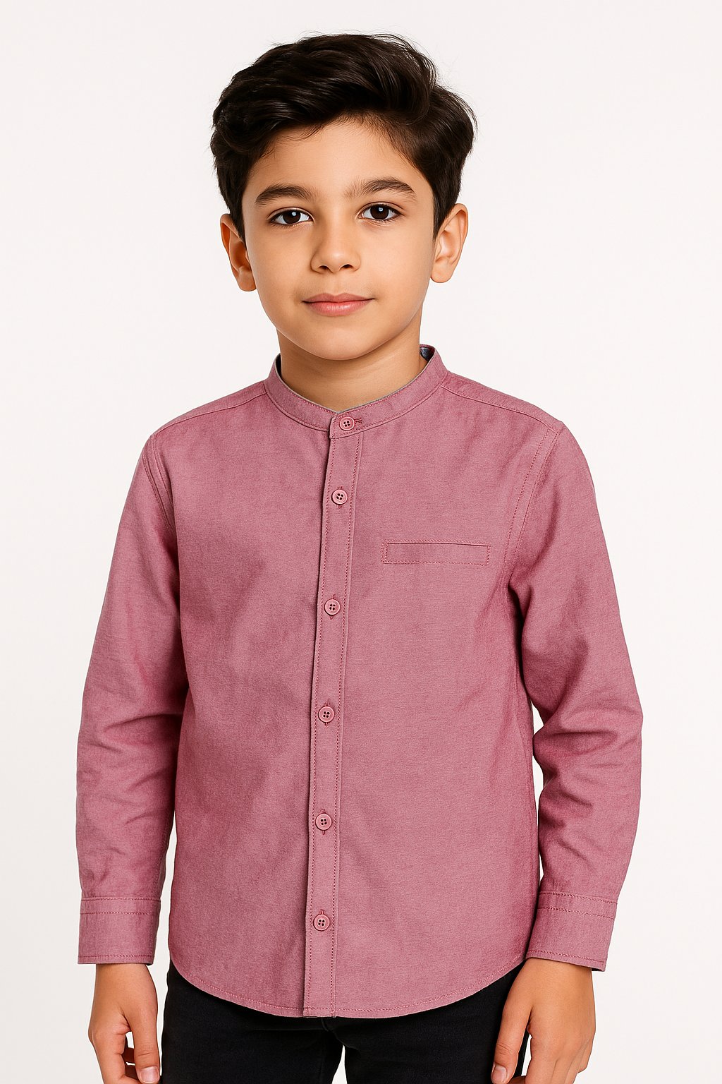Casual shirt Ban Coller Maroon