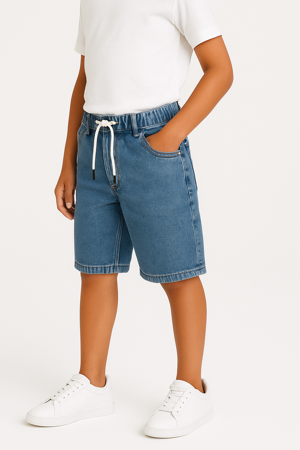 Boys Bermuda With Cord Regular Random Wash