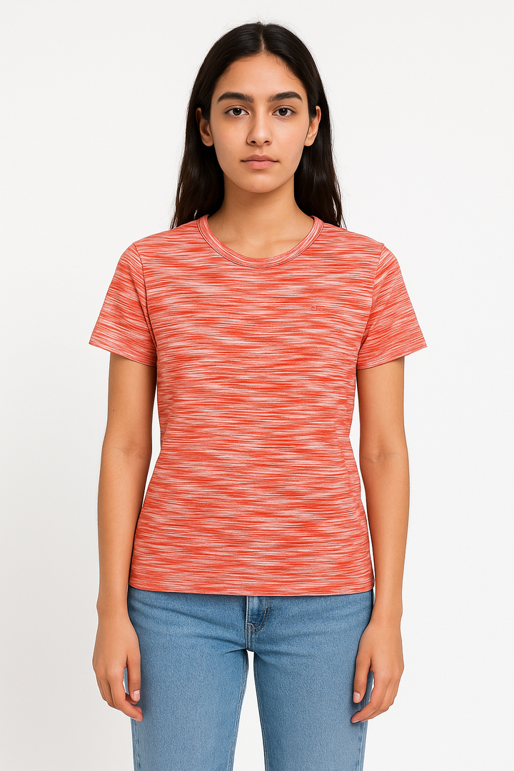 Women T shirt Space dyed