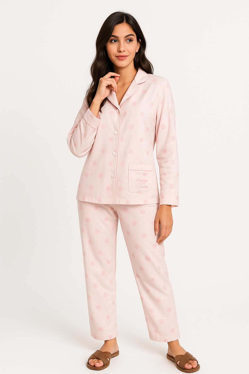 Women Night suit with pattern