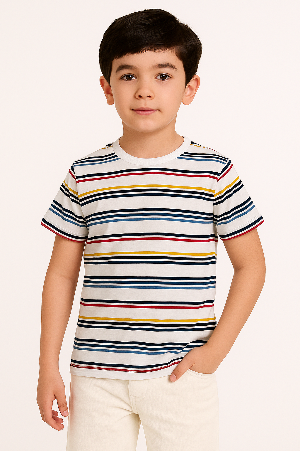 BOYS T-shirt MULTI STRIPER