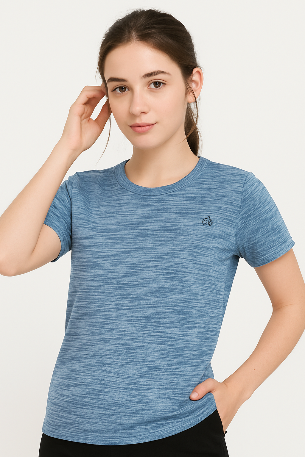 Women t-shirt space dyed