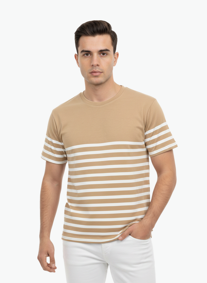 Men T-shirt Striper
