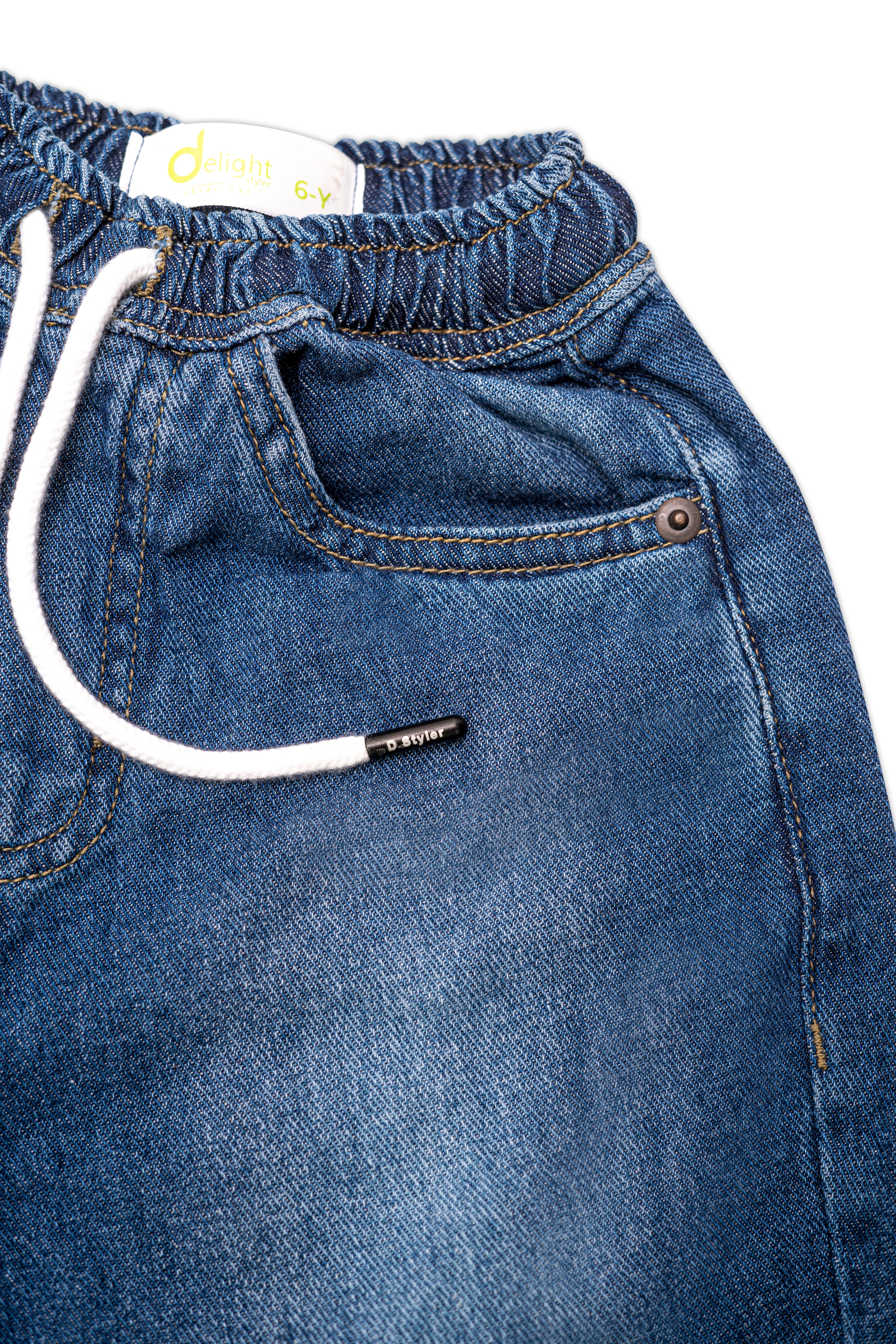 Boys Bermuda With Cord Regular Medium  Wash