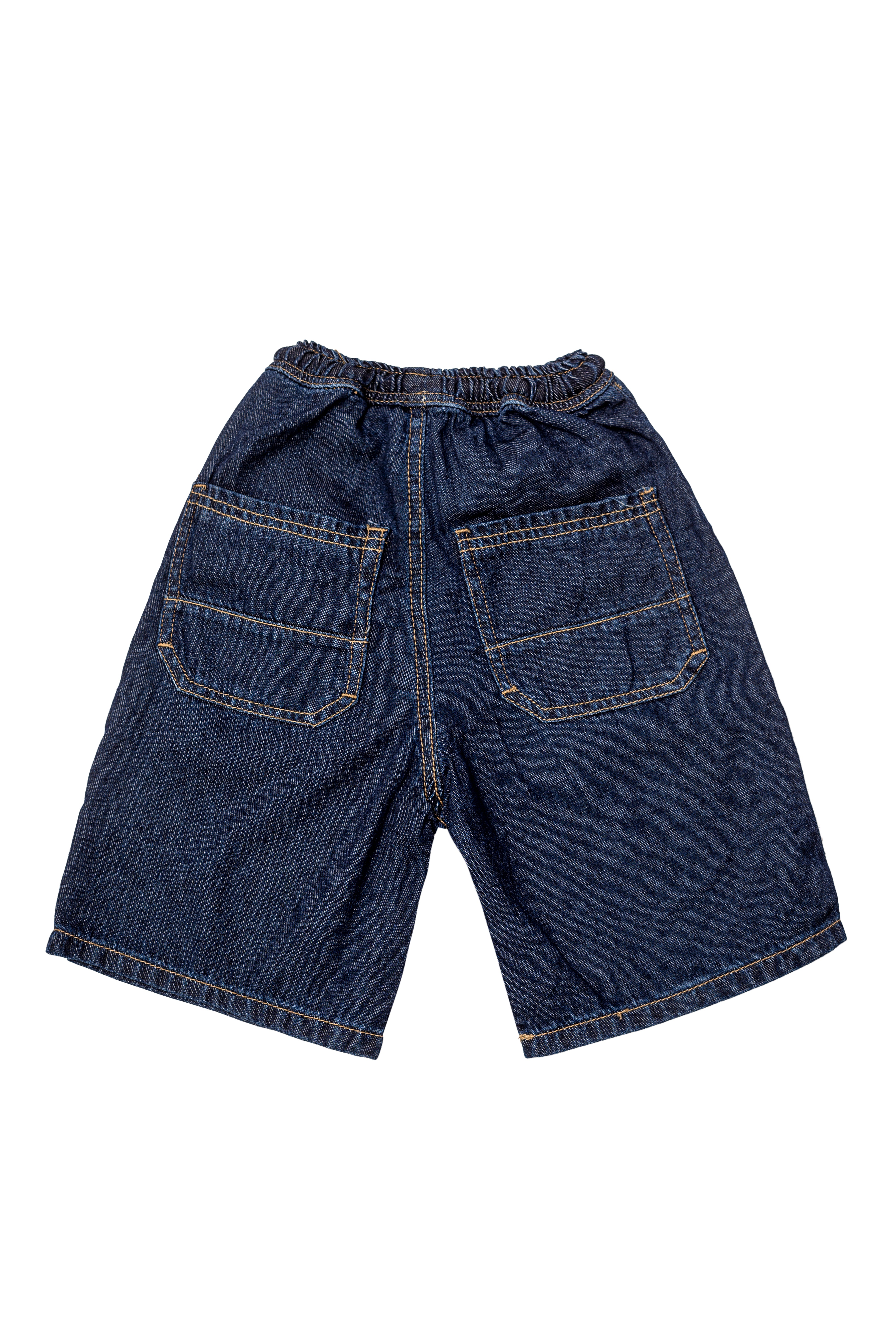 Boys Bermuda With Cord Regular Dark  Wash