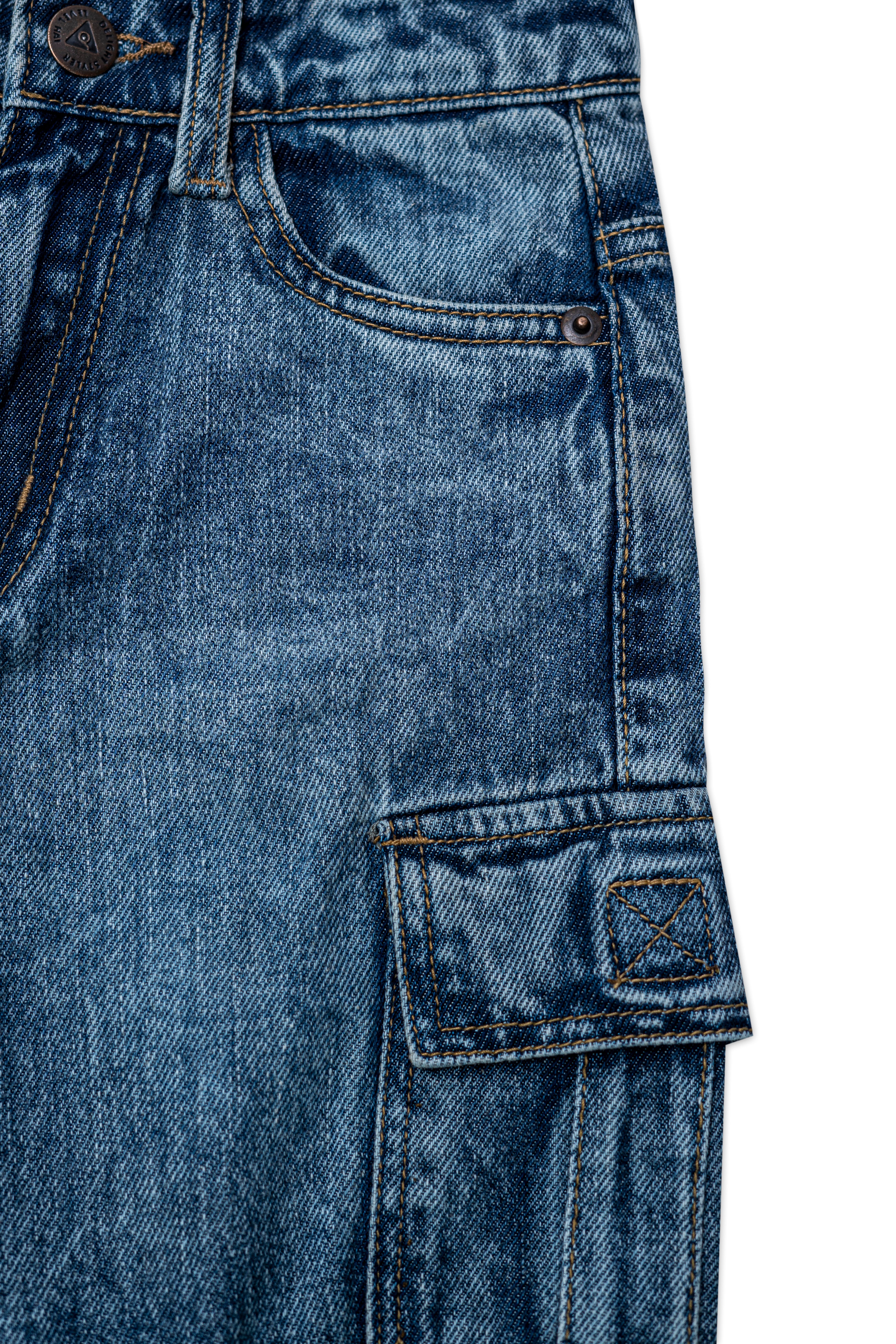 Boys Cargo Bermuda Random Wash