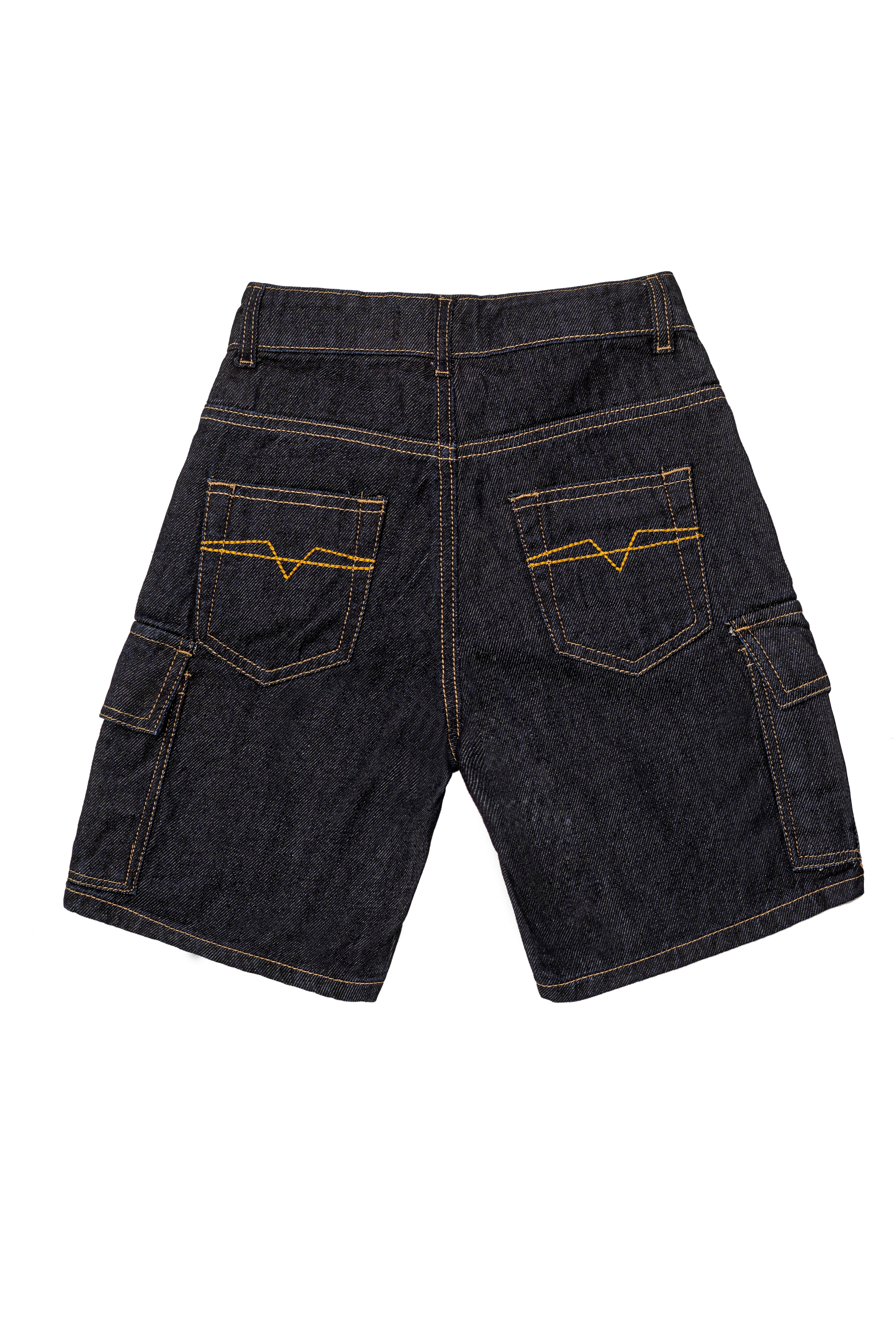 Boys Cargo Bermuda Dark Wash