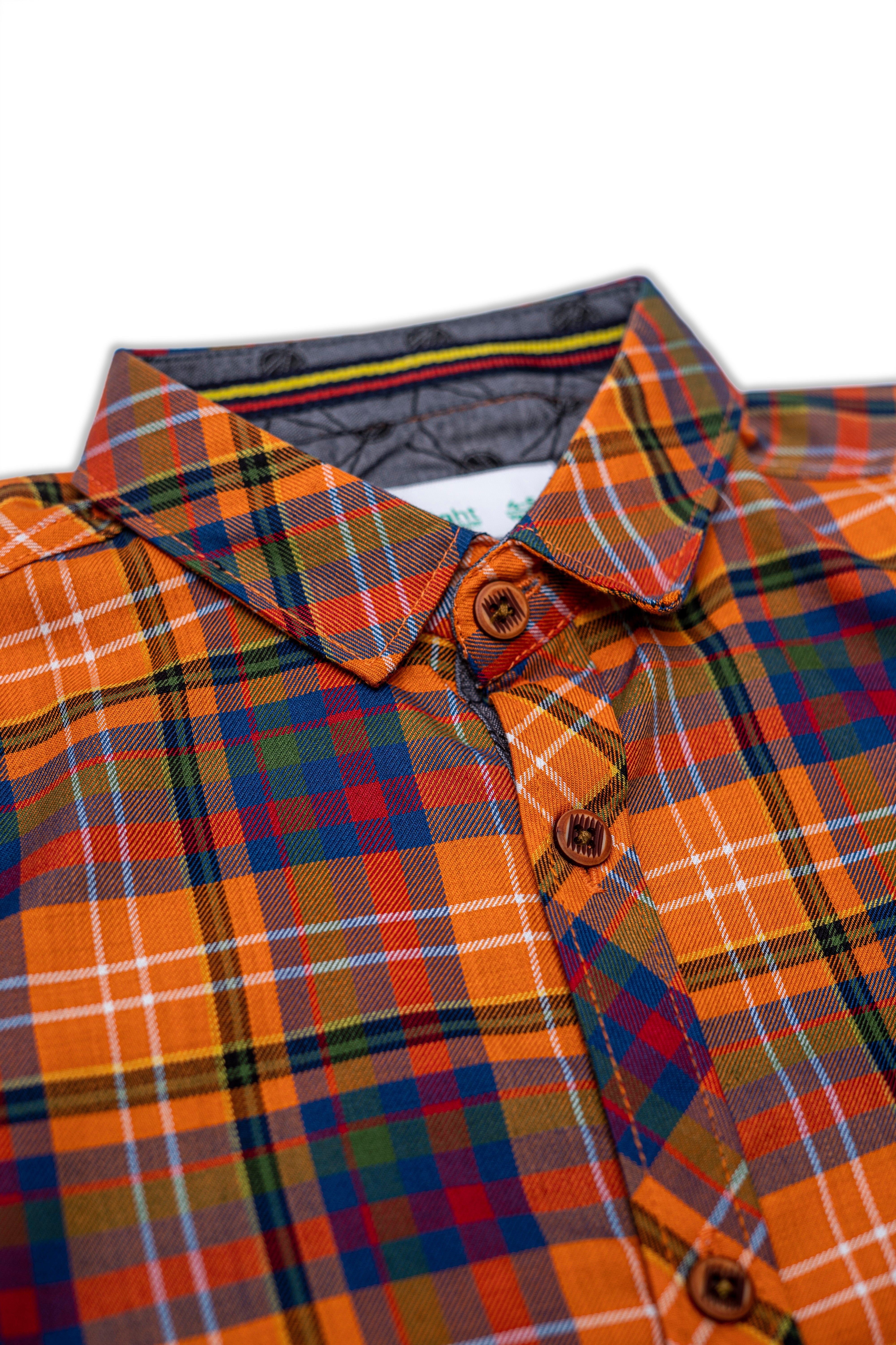 Casual shirts Wood logo Orange