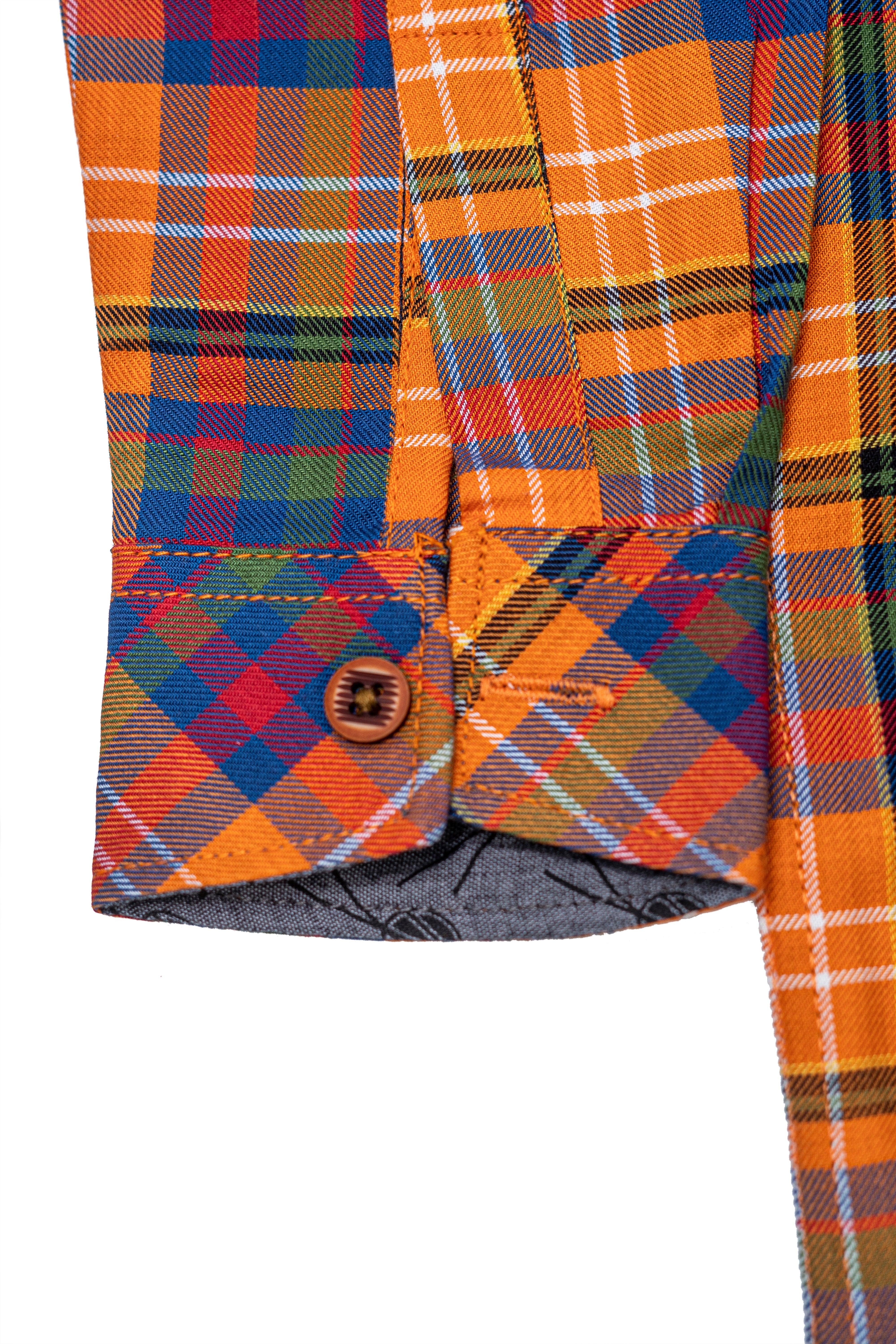 Casual shirts Wood logo Orange