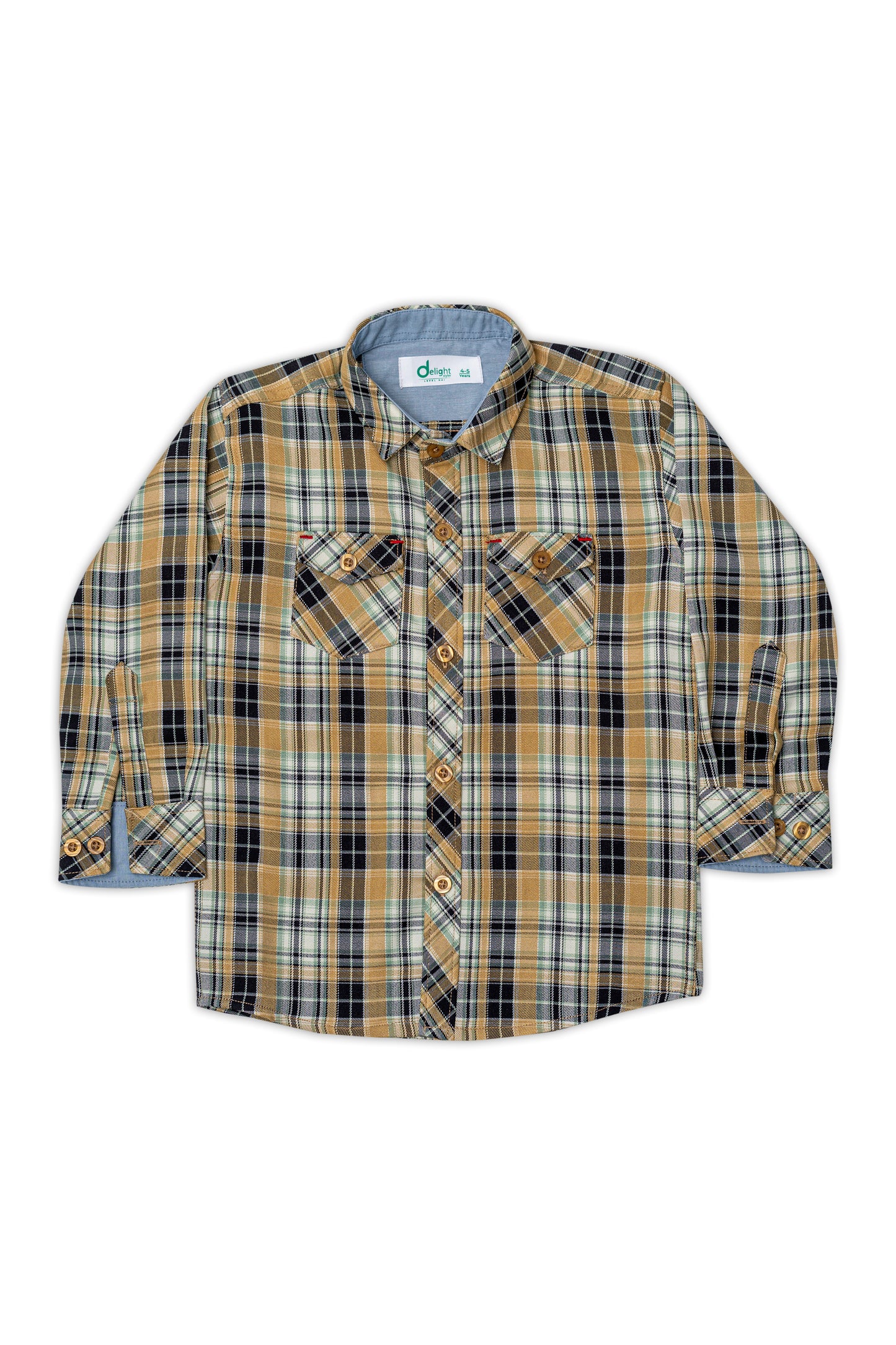 Casual Shirt Double Pocket Black