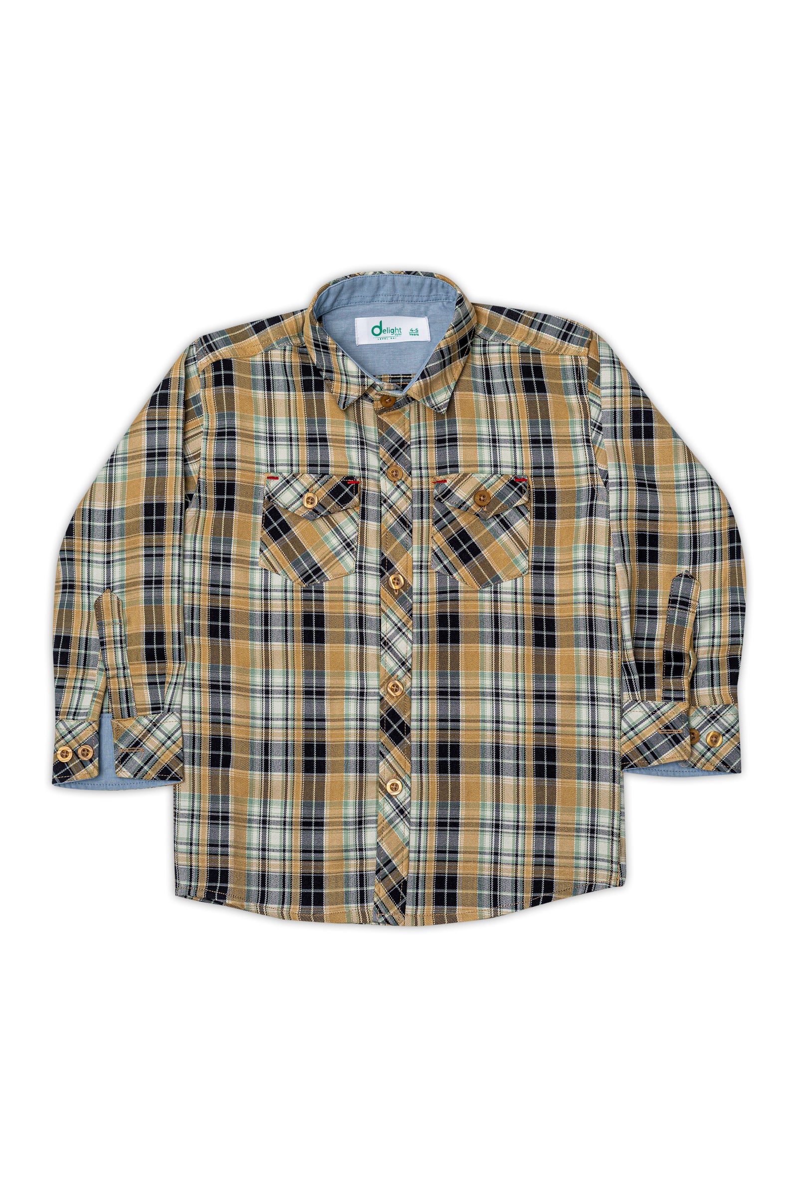 Casual Shirt Double Pocket Black