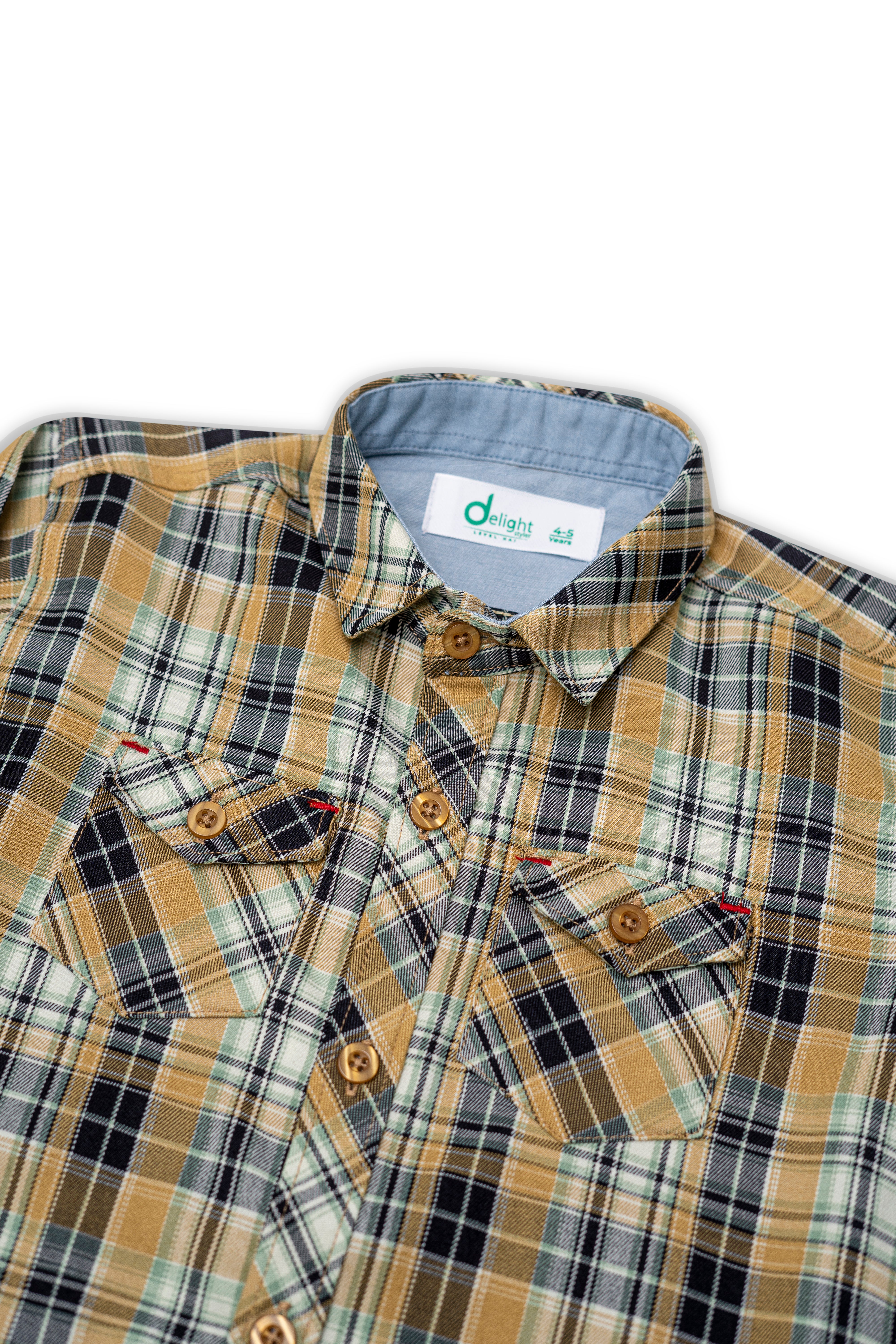 Casual Shirt Double Pocket Black