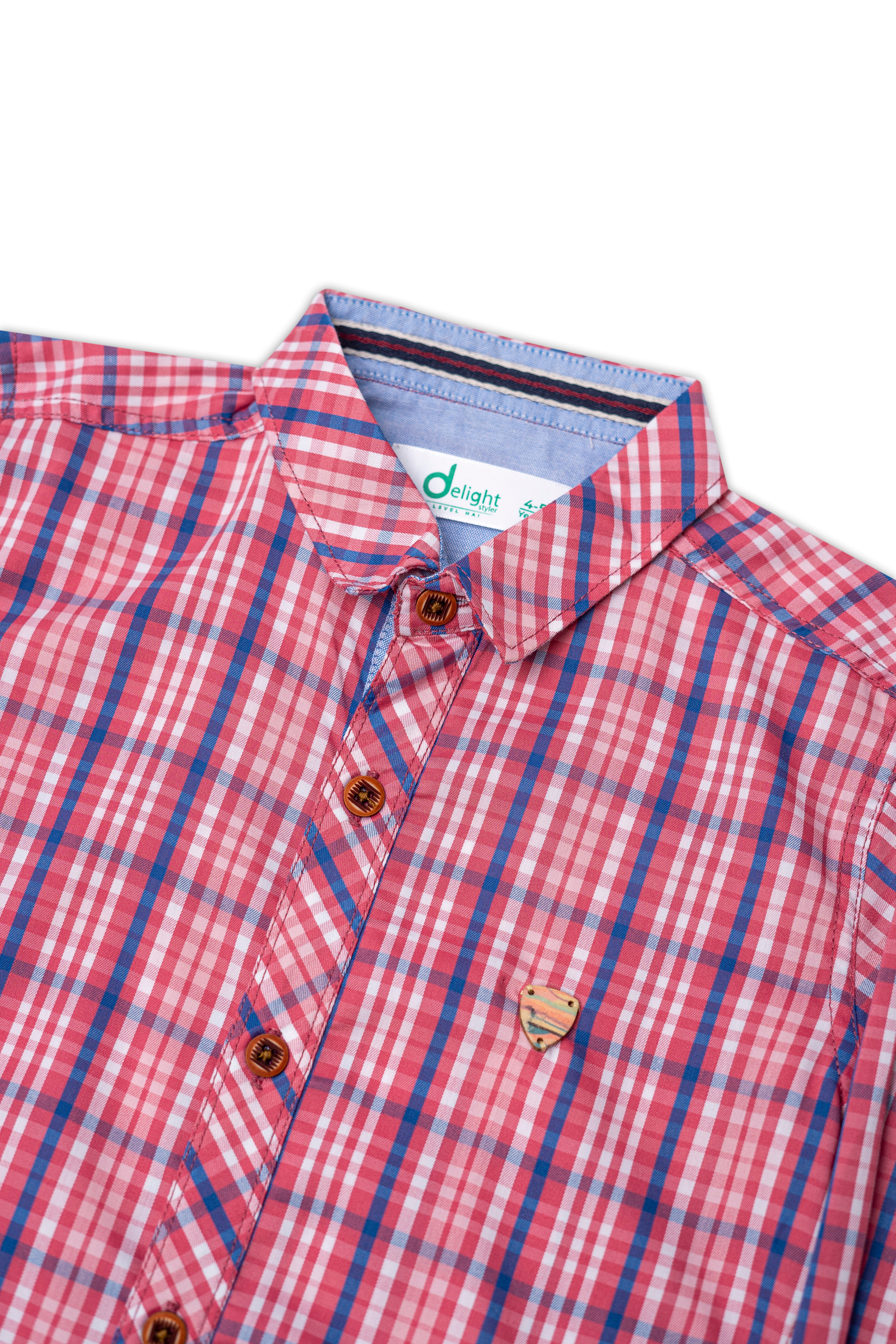 Casual shirts Wood logo Dark Pink