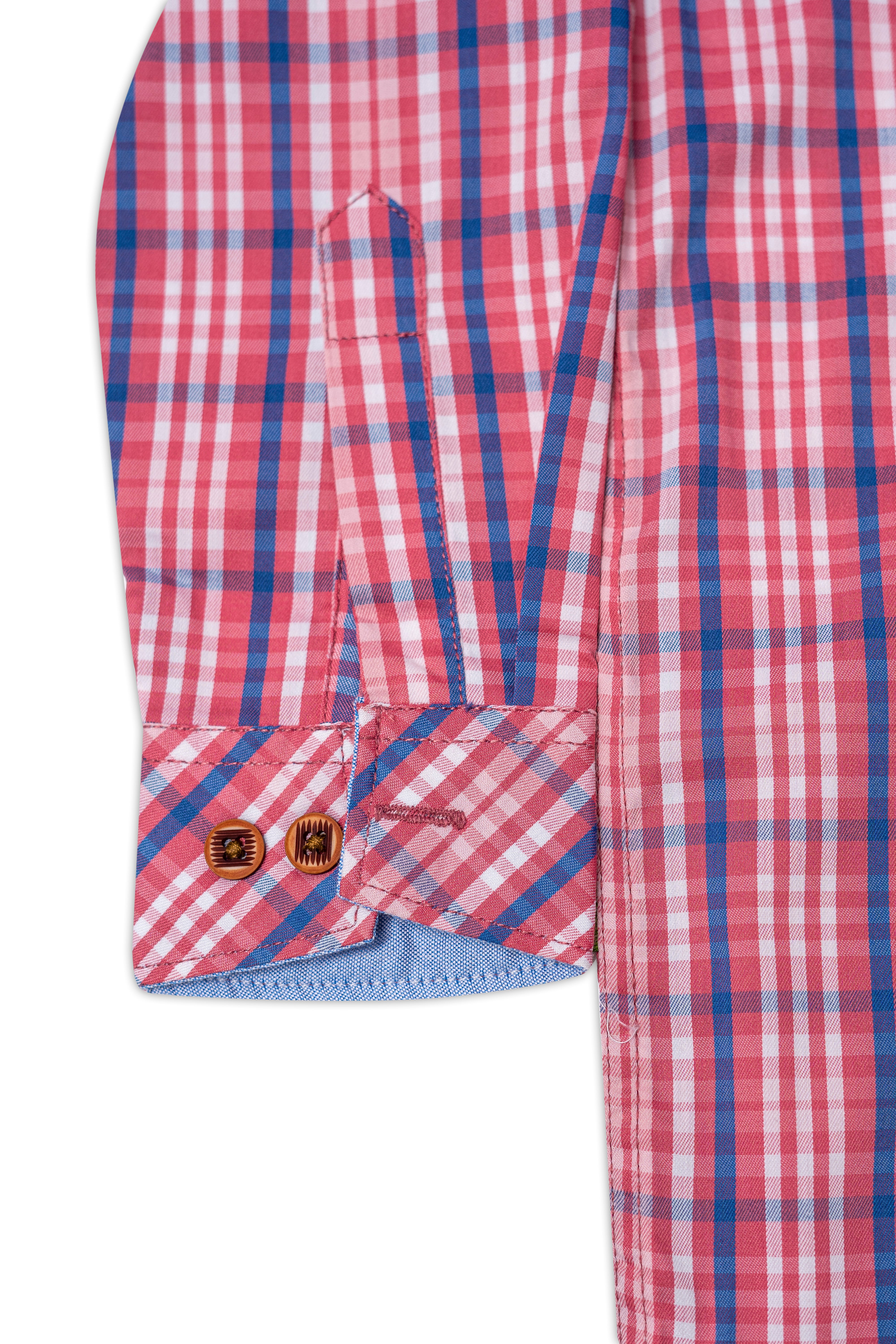 Casual shirts Wood logo Dark Pink